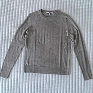 Uniqlo Grey Merino Wool Sweater XS